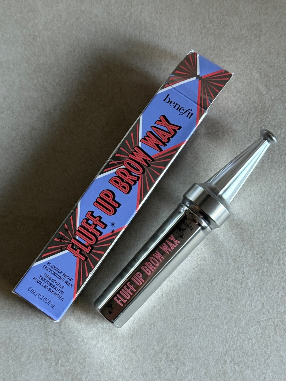 Benefit Fluff Up Brow Wax Flexible Texturizing New